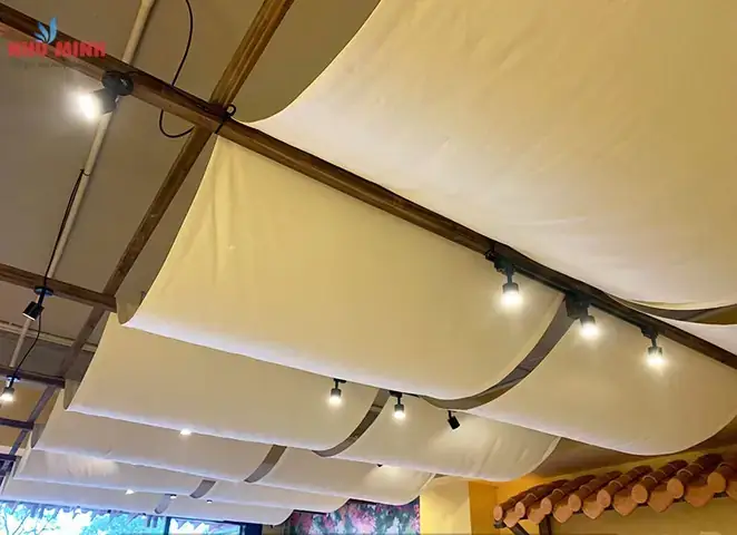 Cách Trang Trí Trần Nhà Bằng Vải