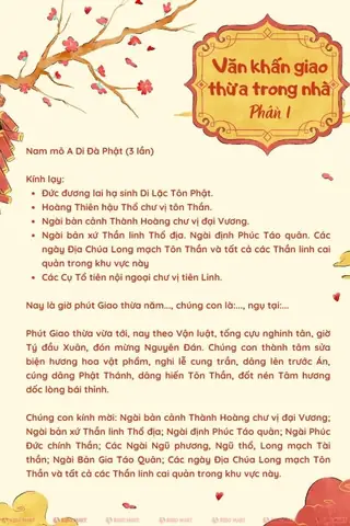 Cách Vái Cúng Giao Thừa Ngoài Trời