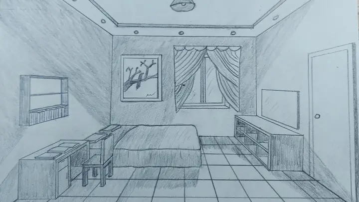 Cách Vẽ Căn Phòng Ngủ 3d