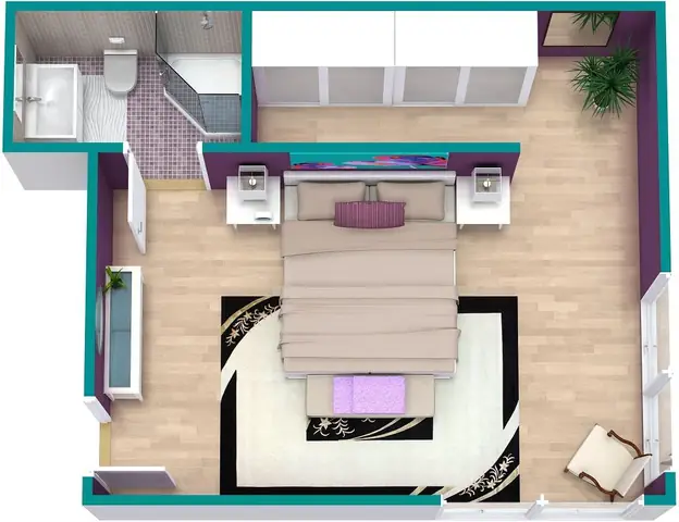 Cách Vẽ Căn Phòng Ngủ 3d