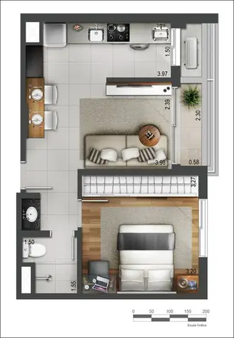 Căn Hộ Một Phòng Ngủ