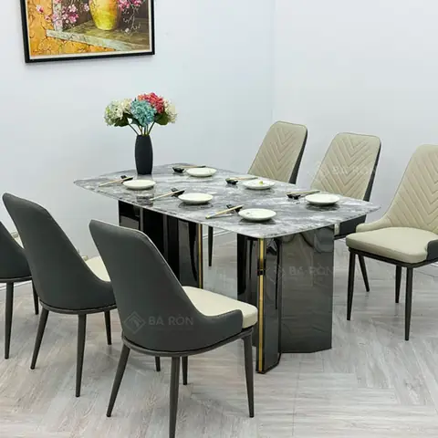 Chân Bàn Inox Mặt Đá