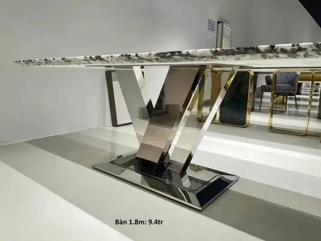 Chân Bàn Inox Mặt Đá