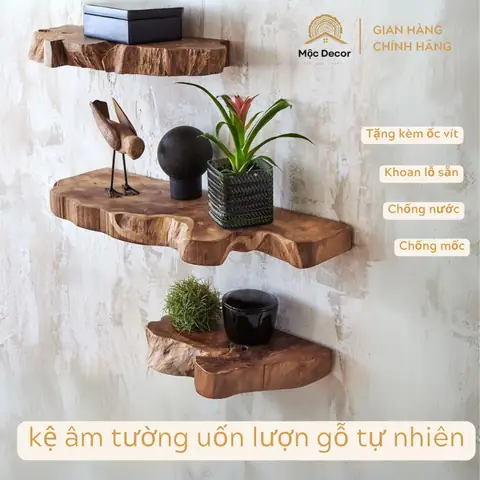 Chân Kệ Gỗ Treo Tường