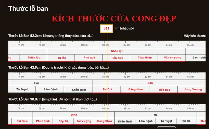 Chieu Rong Cua Cong Theo Phong Thuy