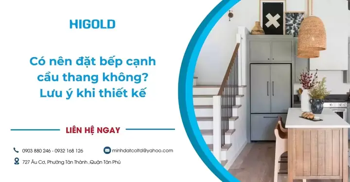 Có Nên Đặt Bếp Cạnh Cầu Thang