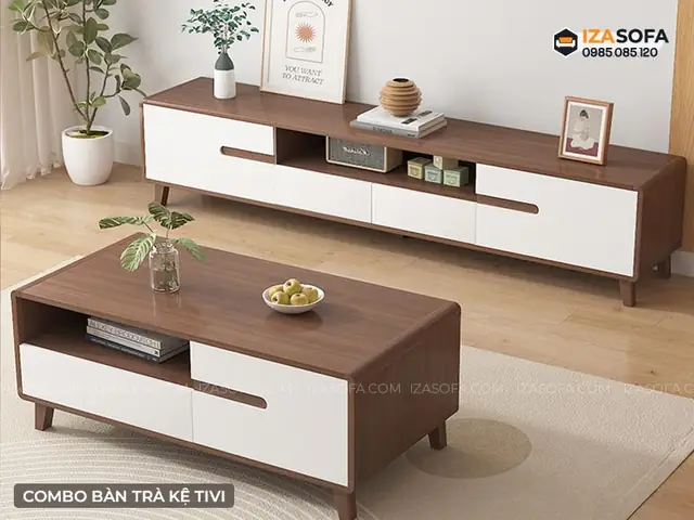 Combo Bàn Trà Kệ Tivi
