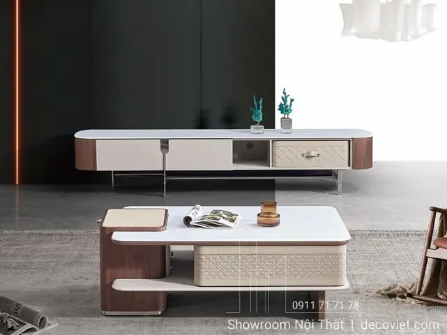 Combo Bàn Trà Kệ Tivi