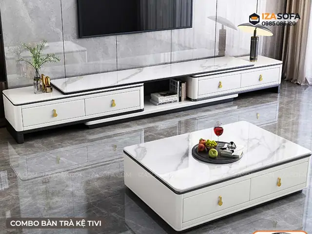Combo Bàn Trà Kệ Tivi
