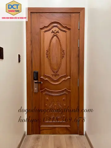 Cửa Gỗ Phòng Ngủ Tân Cổ Điển