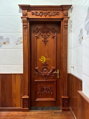 Cửa Gỗ Phòng Ngủ Tân Cổ Điển