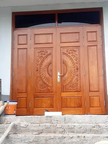 Cửa Gỗ Tự Nhiên 4 Cánh Đẹp