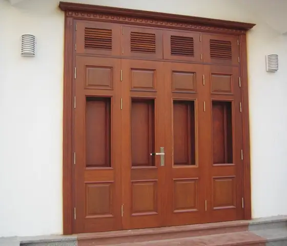 Cửa Gỗ Tự Nhiên 4 Cánh Đẹp