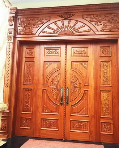 Cửa Gỗ Tự Nhiên 4 Cánh Đẹp