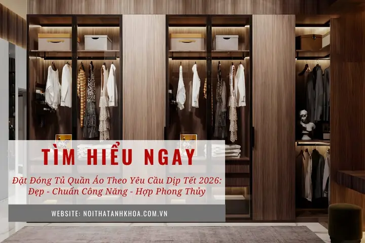 Đặt Đóng Tủ Quần Áo