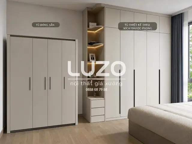 Đặt Đóng Tủ Quần Áo