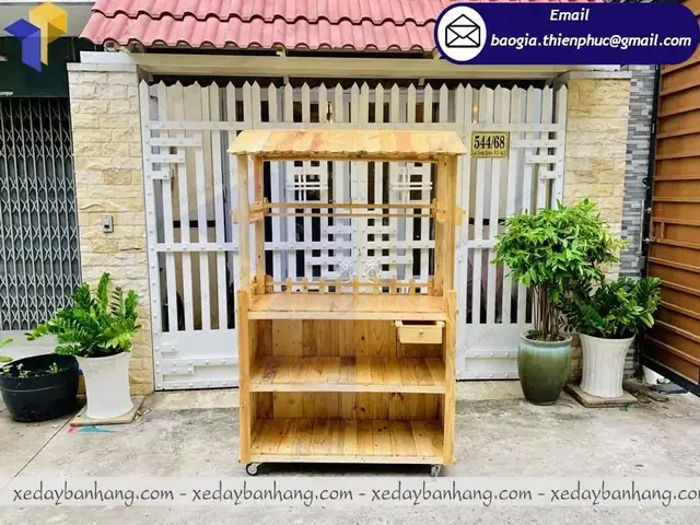 Đóng Giá Sách Bằng Gỗ Pallet