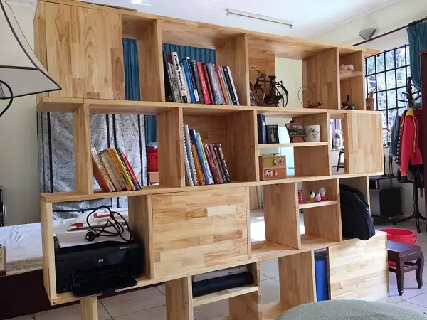 Đóng Giá Sách Bằng Gỗ Pallet