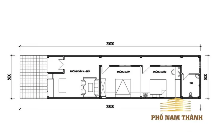 Download Bản Vẽ Cad Nhà Cấp 4 Mái Tôn