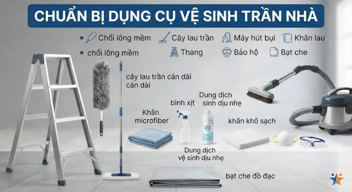 Dụng Cụ Vệ Sinh Trần Nhà