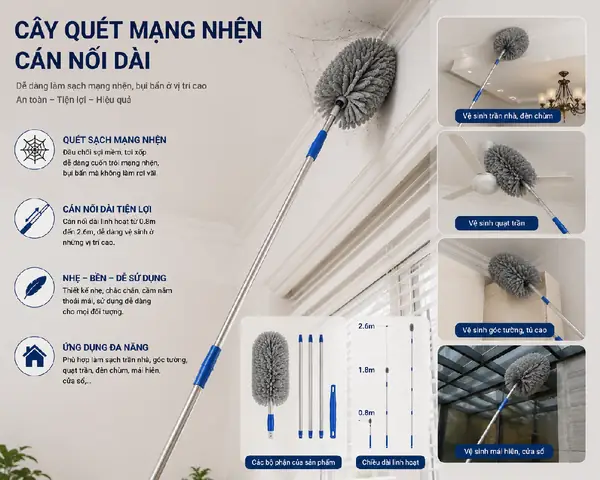 Dụng Cụ Vệ Sinh Trần Nhà