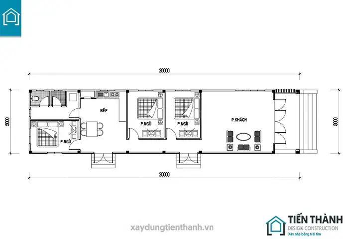 File Cad Nhà Cấp 4 Có Gác Lửng