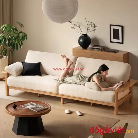 Ghế Sofa Gỗ Bọc Nệm