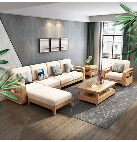 Ghế Sofa Gỗ Bọc Nệm