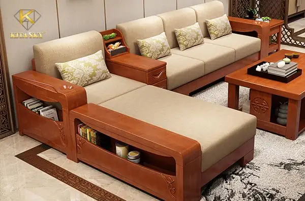 Ghế Sofa Gỗ Bọc Nệm