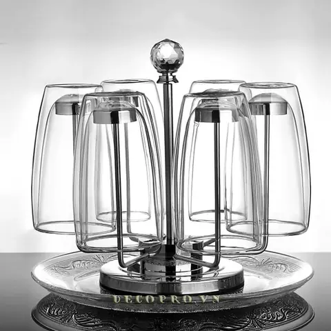 Giá Inox Để Cốc Chén