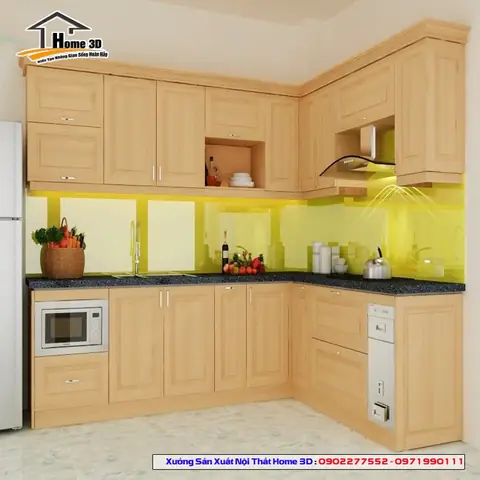 Giá Kệ Bếp Gỗ Sồi
