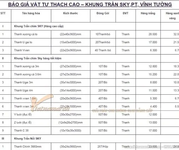 Giá V Lưới Thạch Cao