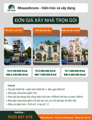 Gia Xay Dung Nha Pho Tron Goi