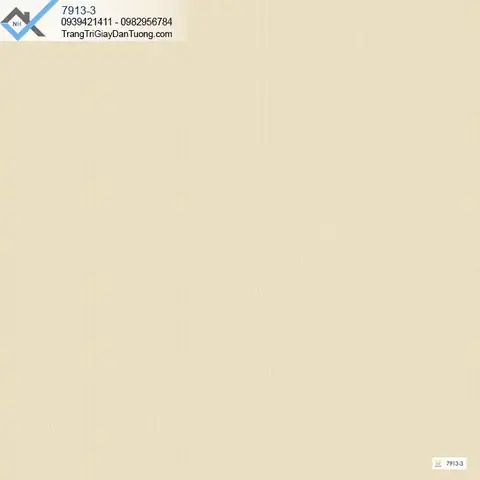 Giấy Dán Tường Màu Vàng Nhạt