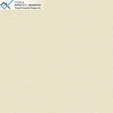 Giấy Dán Tường Màu Vàng Nhạt