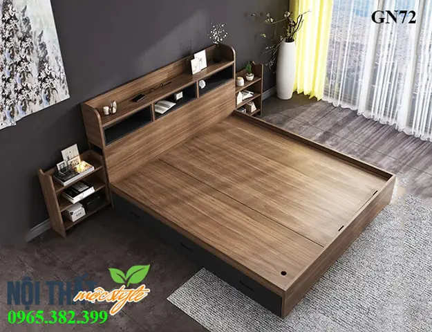 Giường Gỗ Ép Công Nghiệp