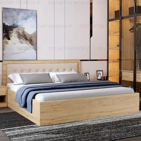 Giường Gỗ Ép Công Nghiệp