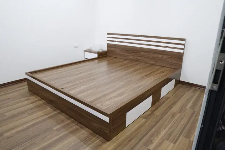 Giường Gỗ Ép Công Nghiệp
