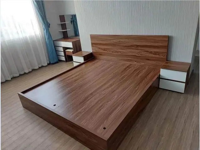 Giường Gỗ Ép Công Nghiệp