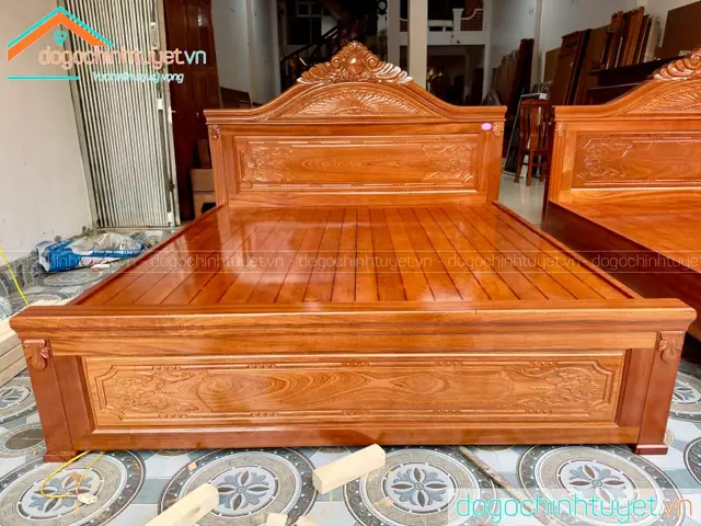 Giường Gỗ Lát Nam Phi