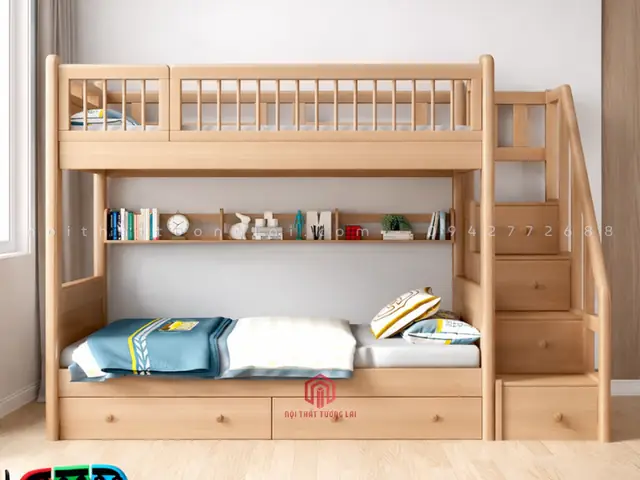 Giường Gỗ Sồi Hà Nội