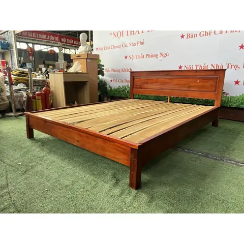 Giường Gỗ Tràm Giá Rẻ