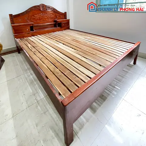 Giường Gỗ Tràm Giá Rẻ