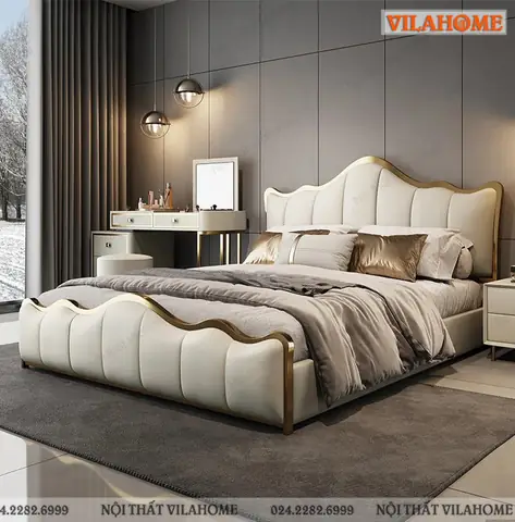 Giường Ngủ Bọc Nệm Giá Rẻ