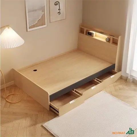 Giường Ngủ Gỗ Keo Giá Rẻ