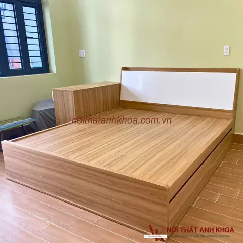Giường Ngủ Gỗ Melamine Giá Rẻ