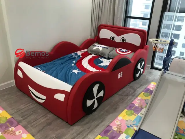 Giường Ô Tô Cho Hai Bé Nằm