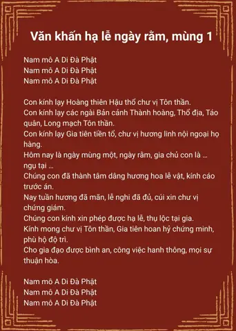 Hạ Lễ Trên Bàn Thờ