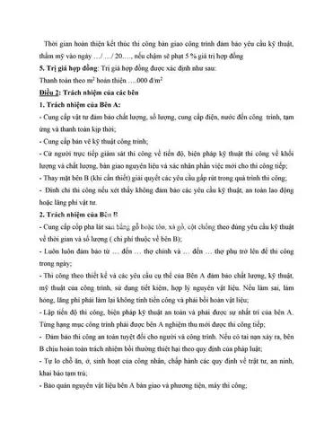 Hợp Đồng Làm Nhà Cấp 4