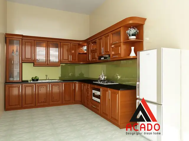 Kệ Bếp Bằng Gỗ Đẹp